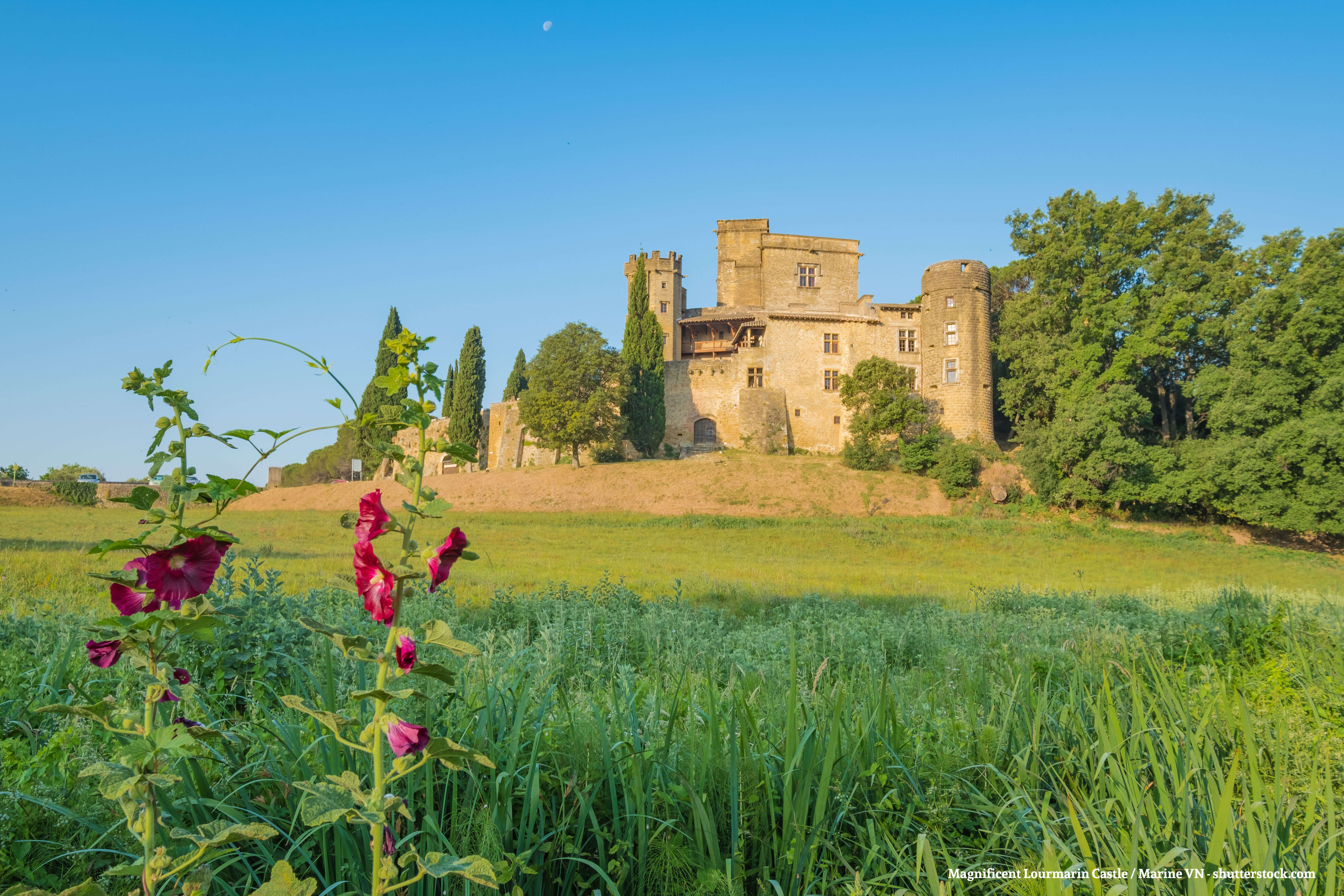 Lourmarin Castle in the Luberon in Provence
